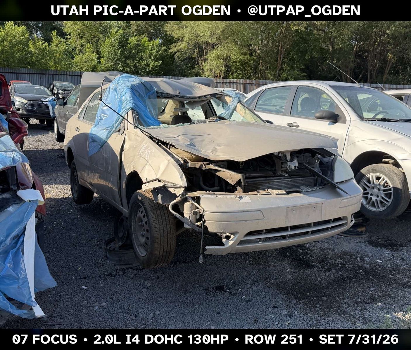 Just In! 2007 Ford Focus Parts - UTPAP Ogden