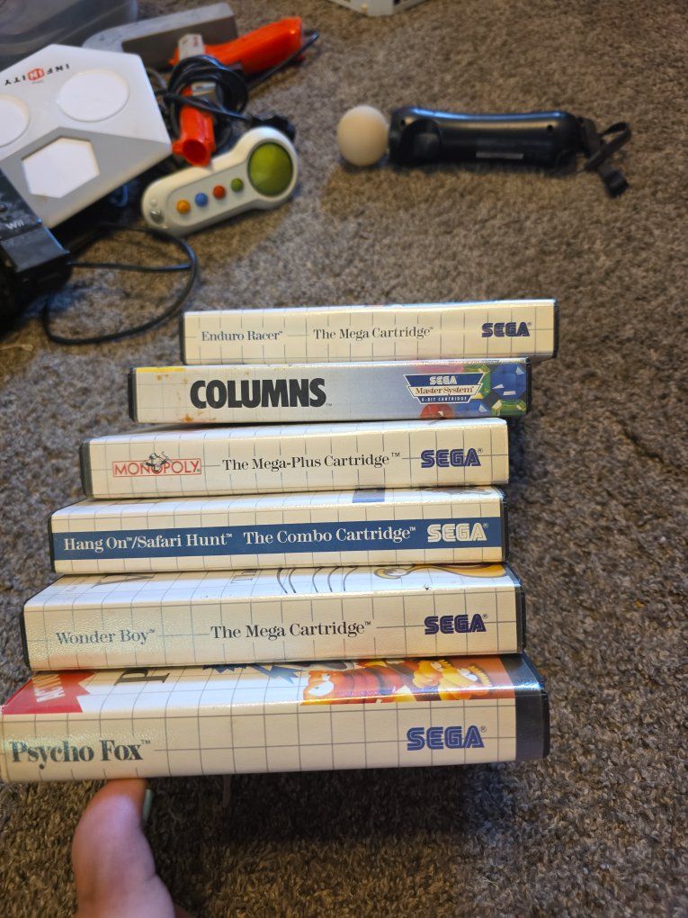 Sega Master System Game Lot – Wonder Boy, Psycho Fox, Columns + More
