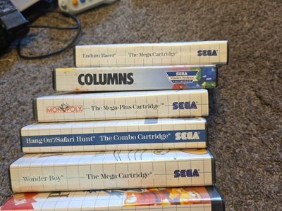 Sega Master System Game Lot – Wonder Boy, Psycho Fox, Columns + More