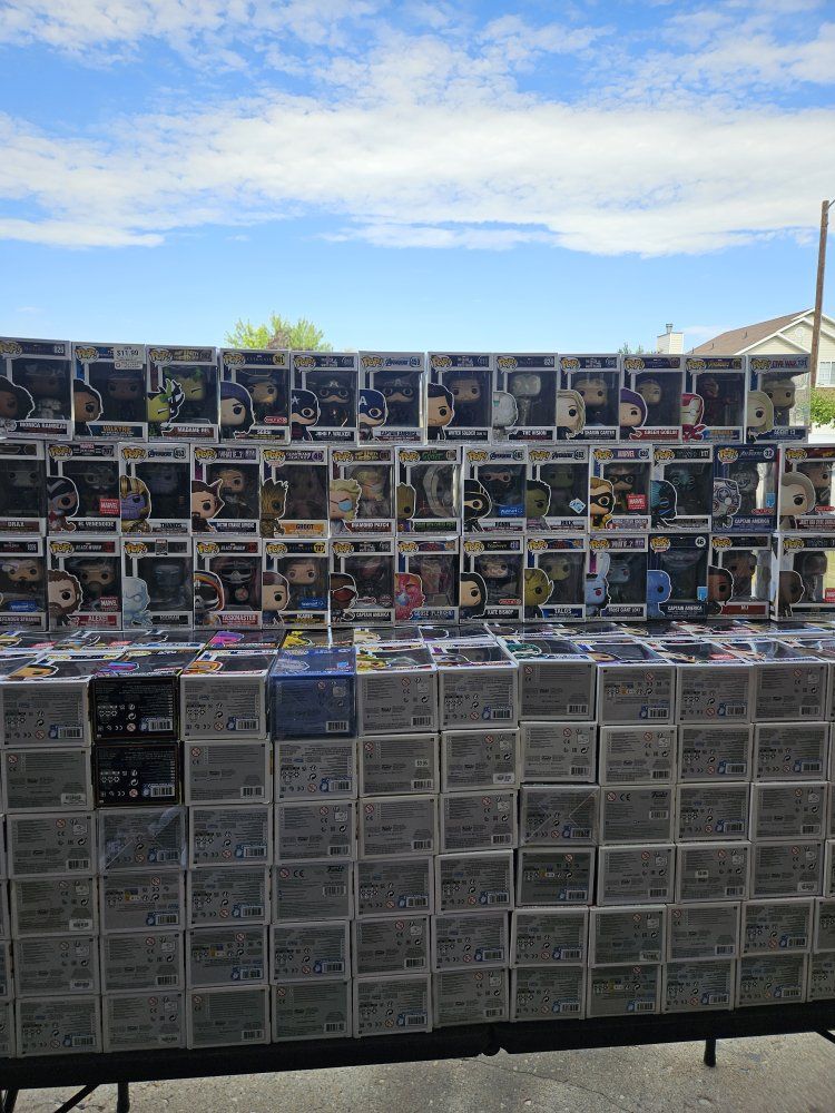 Funko Pop! Vinyl Figures Marvel & More Mixed Lot (Approx. 320) in Boxes