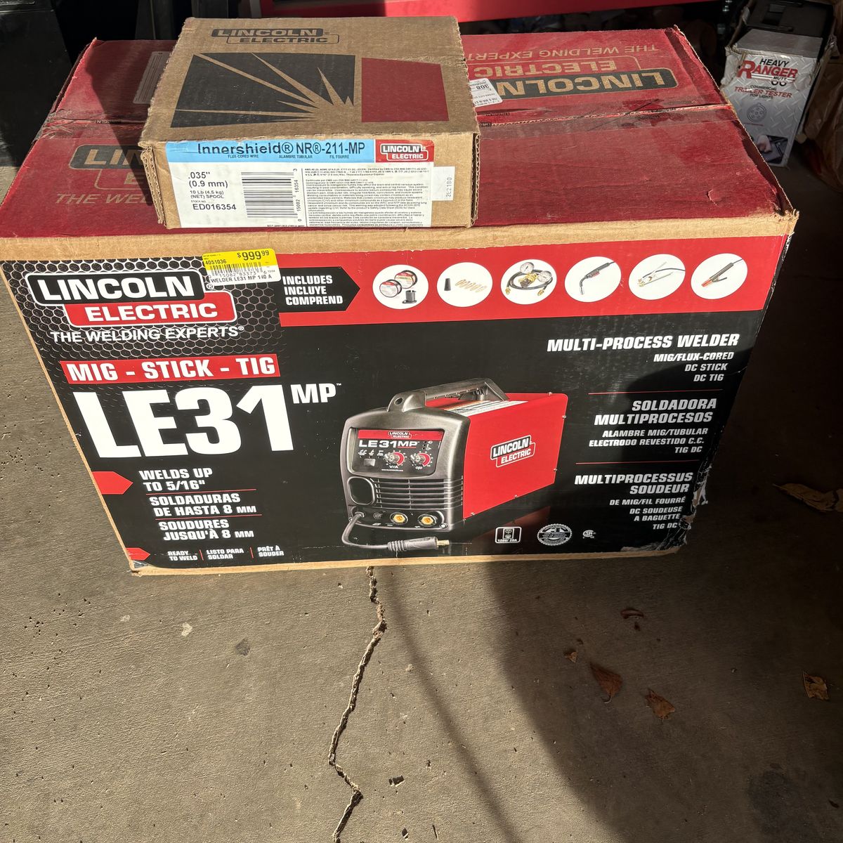 New Lincoln mig tig stick welder