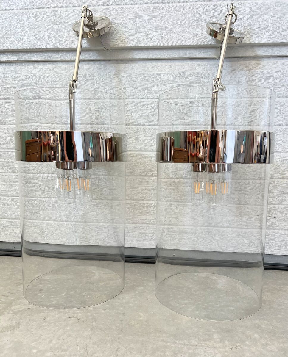 Visual Comfort Presidio Pendant by Ian K Fowler - 2024 Design Nickel Silver - 2 Available