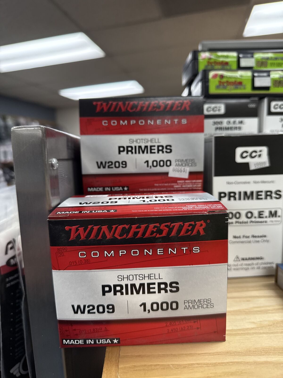 Winchester shotshell primers W209 1,000 ct
