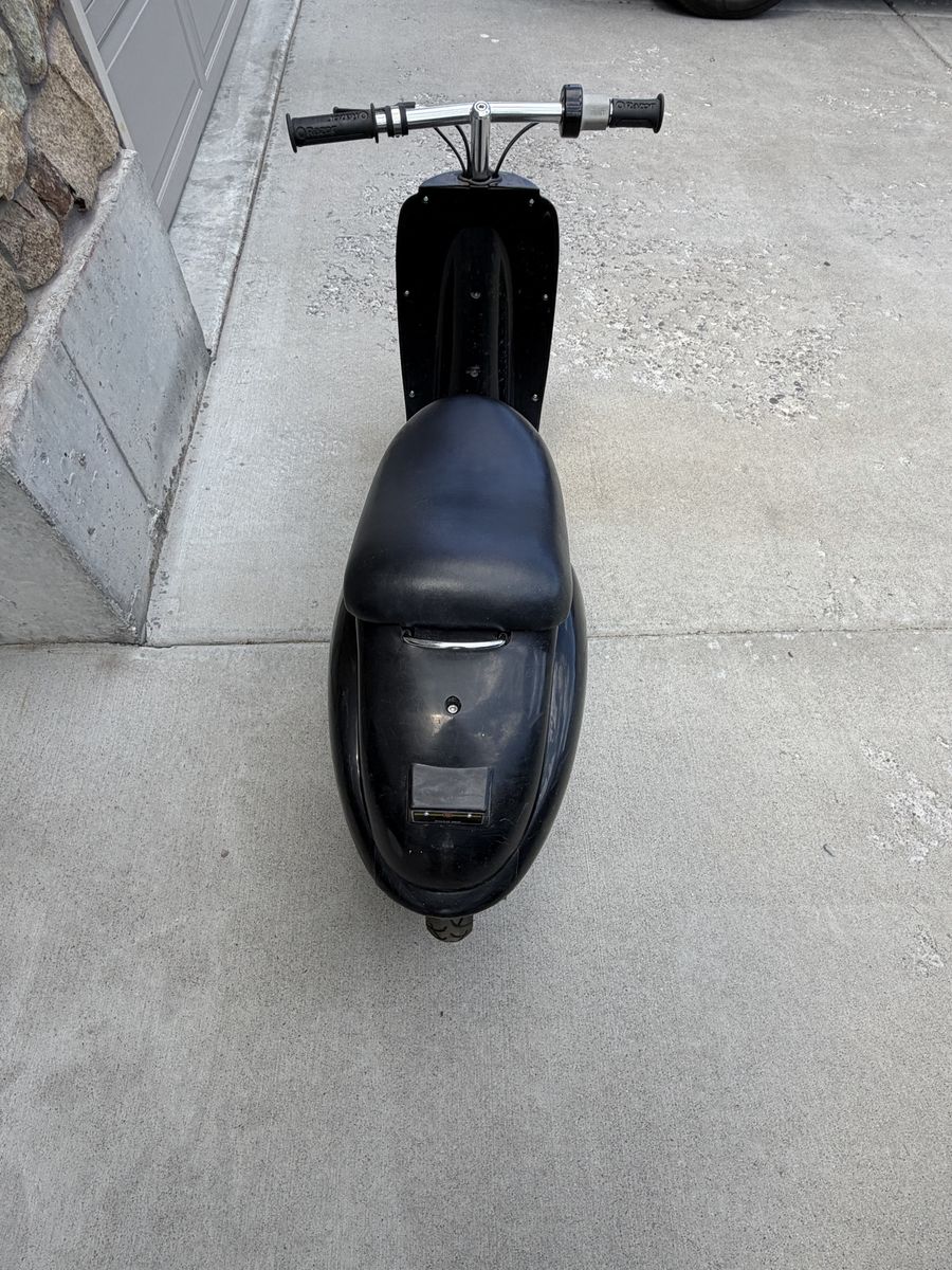 Midnight black Razr  Pocket Mod electric Euro style scooter