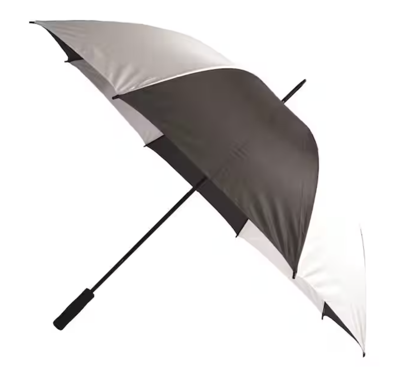 12 New Black and White Golf Umbrellas with Display Stand