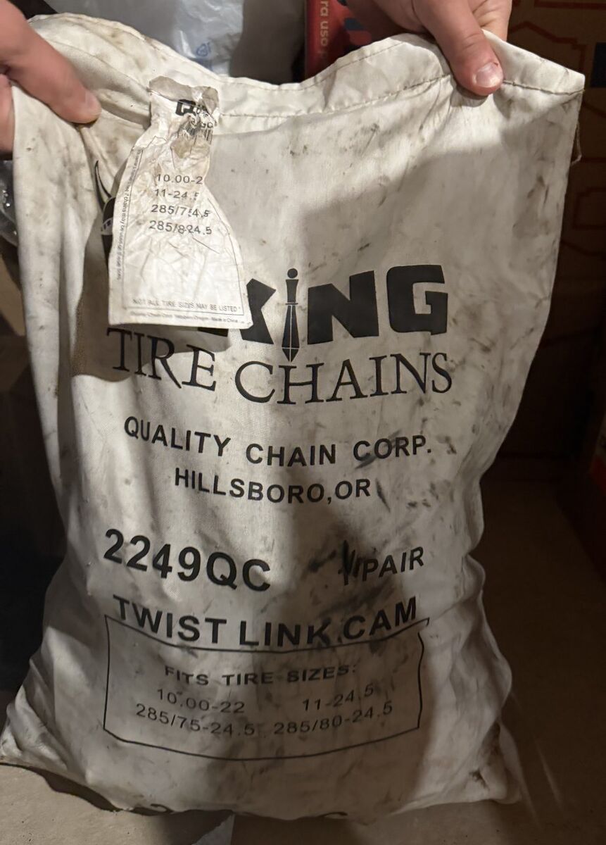 semi tire chains - singles