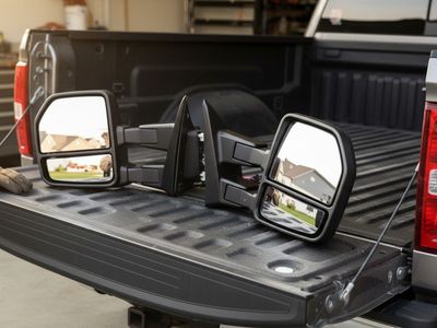 2015–2020 Ford F-150 Power Telescoping Tow Mirrors – Heated LED – Open Box