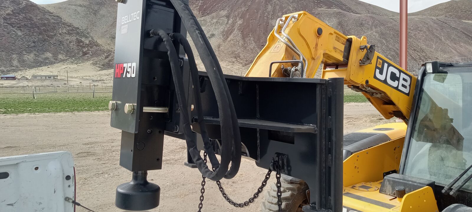 Skid Steer Mount Post Pounder by Belltec