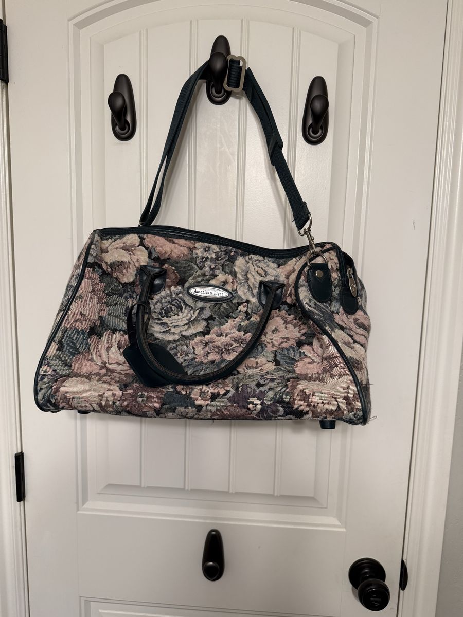 Floral Tapestry Travel Bag