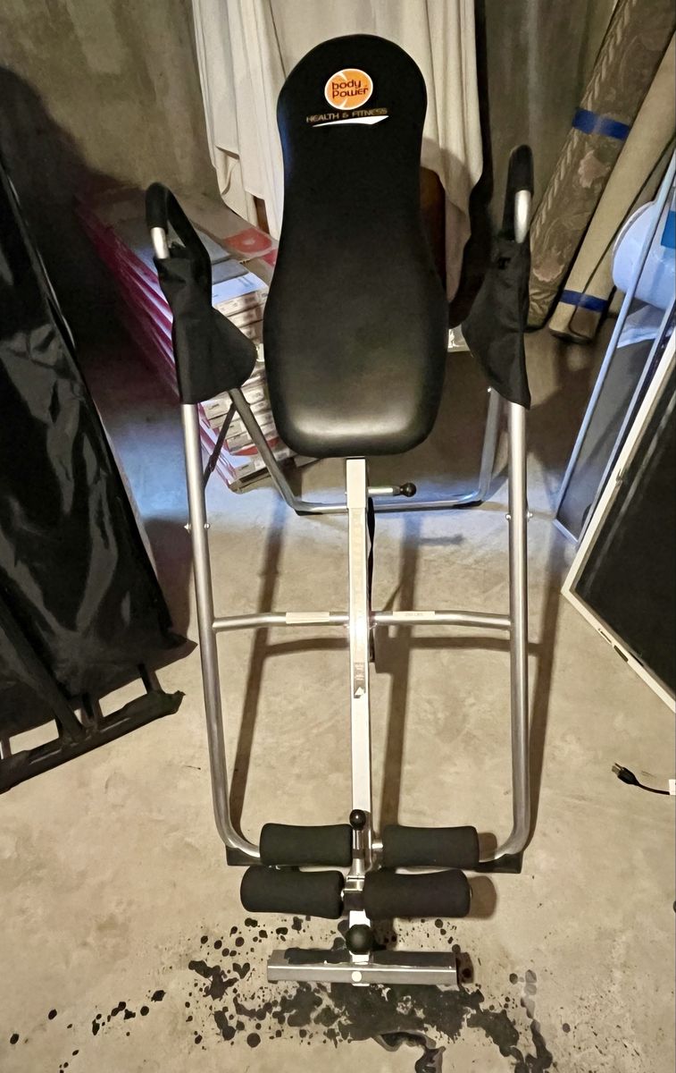 Body Power Health & Fitness Inversion Table - Black/Silver, Used