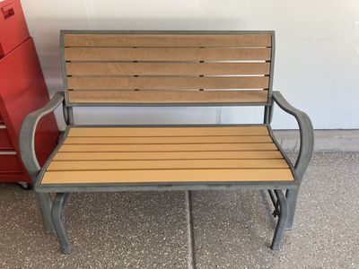 Lifetime Glider Porch Bench - Durable Outdoor Seating