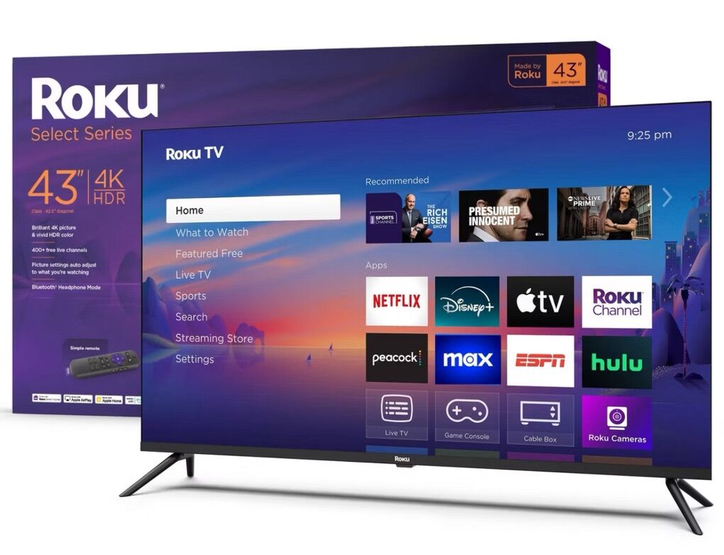 Roku 43 Select Series 4K HDR Smart Roku TV NEW