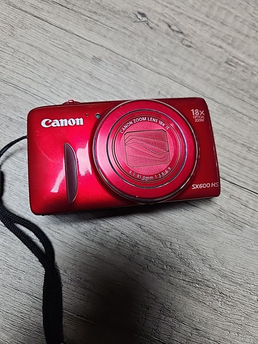 Canon PowerShot SX600 HS Red Digital Camera 16MP 18x Zoom -  Tested.