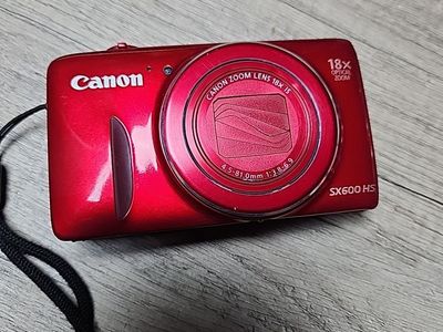 Canon PowerShot SX600 HS Red Digital Camera 16MP 18x Zoom - Tested.