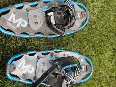 Mountain Profile MP-821 Blue/Gray Snowshoes - Great Condition, Ready for Winter Trails