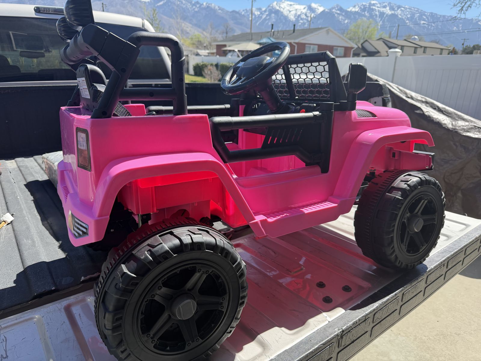 Pink Powerwheels Jeep