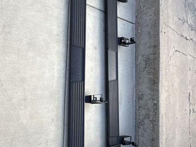 Pair of Black Truck Running Boards / Side Steps with Mounting Brackets Came off 2026 GMC Sierra 1500 Crew Cab