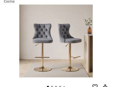 Set of two modern barstools