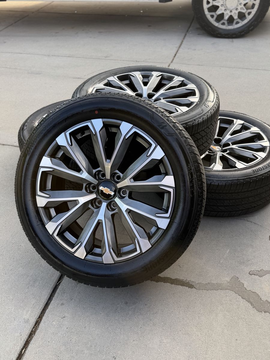 Brand new 2026 Chevy Tahoe high country wheels and tires