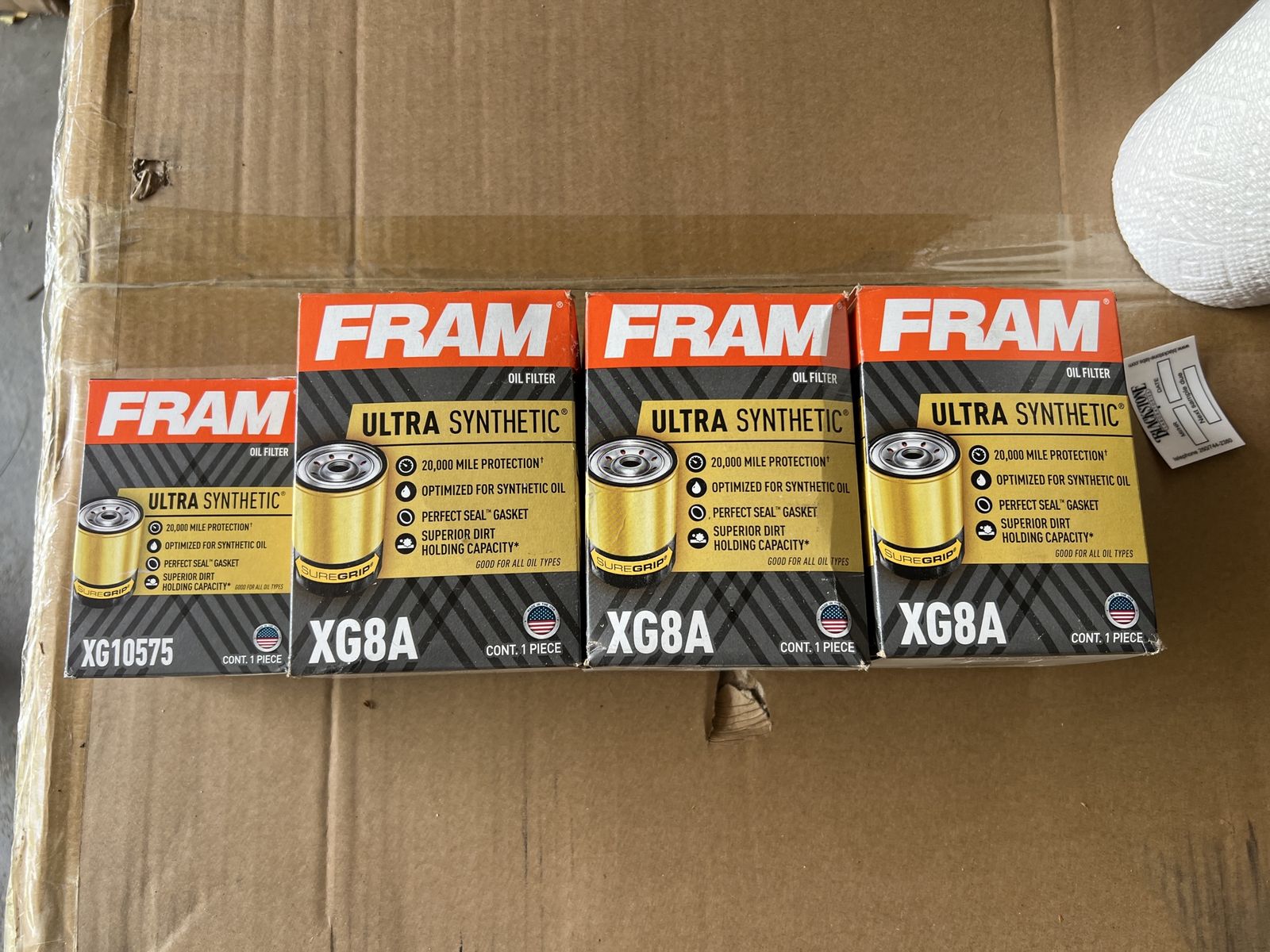 FRAM Ultra Synthetic Oil Filters (3x XG8A, 1x XG10575)