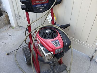 Troybilt pressure washer 2800 psi