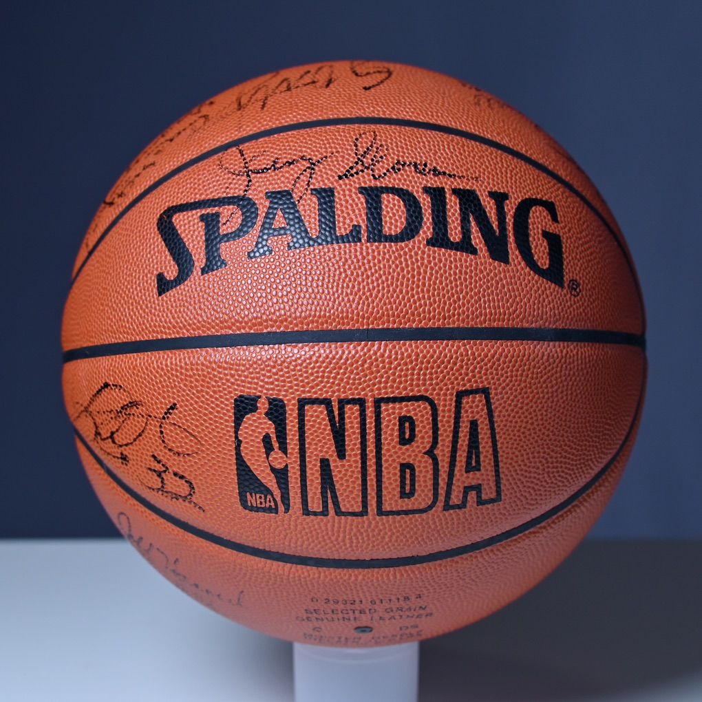 ‘97 - ‘98 Utah Jazz Team Signed Basketball w/ LOA