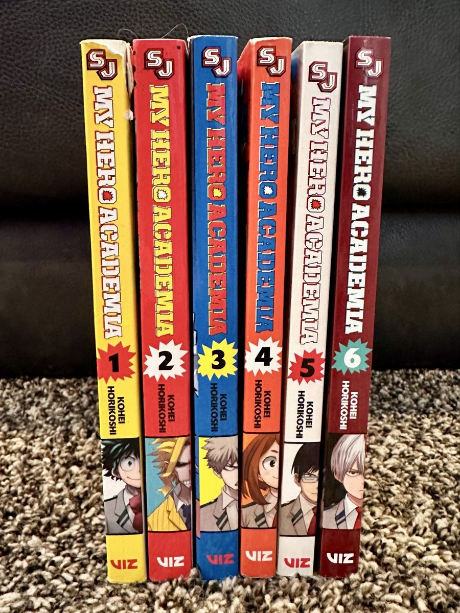 My Hero Academia, Vol’s 1-6 Manga Anime
