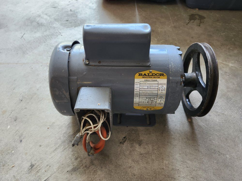 Baldor 1.5 HP Indusrial Motor 3450 RPM Single Phas