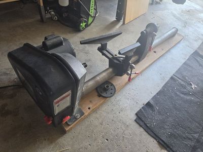 Wood Lathe 3/4 HP 110V Induction Motor Benchtop Woodworking 4 foot