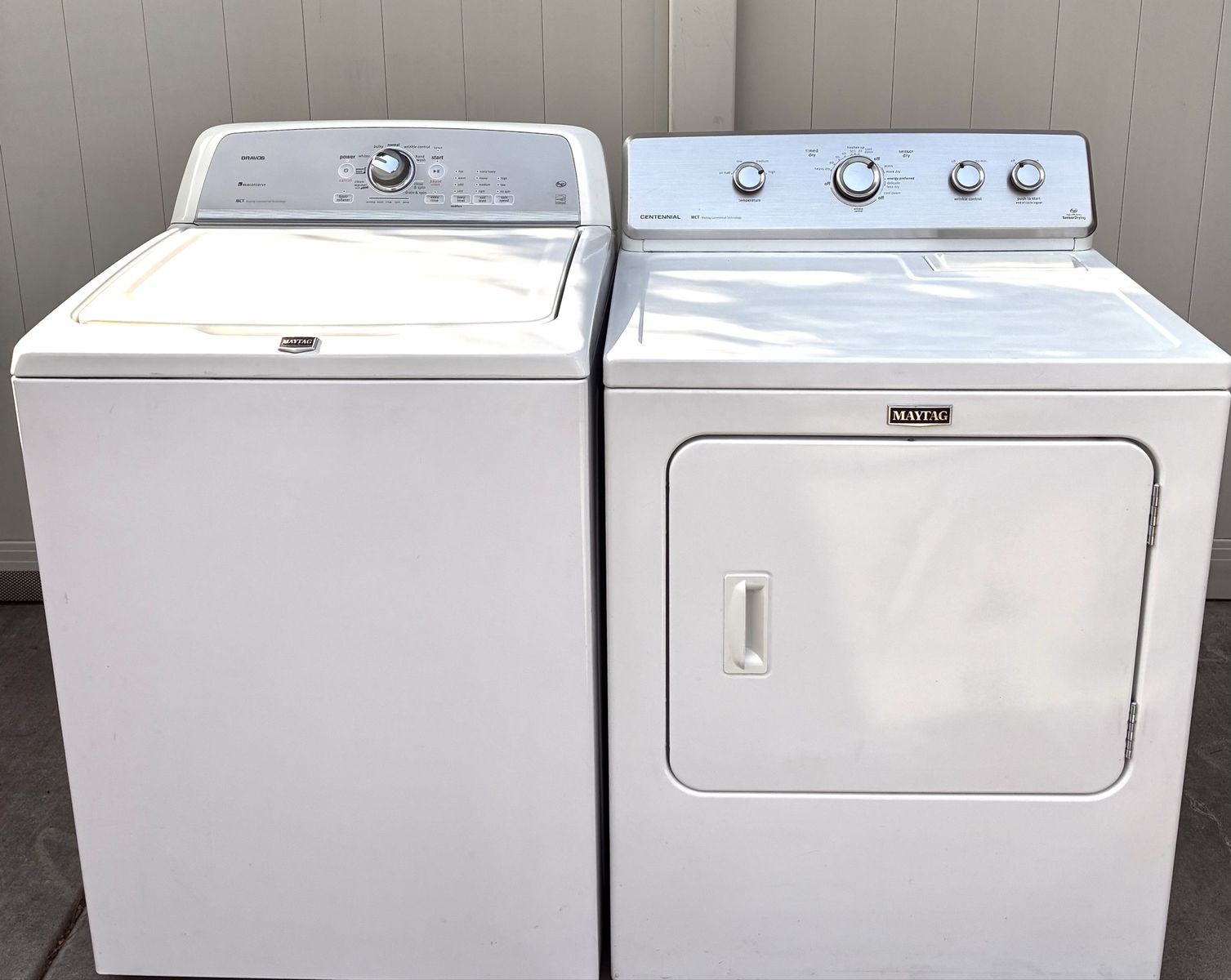 MAYTAG TOP LOAD WASHER AND ELECTRIC DRYER SET