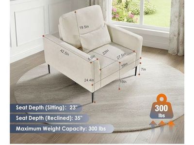 Beige Sofa Accent Chair