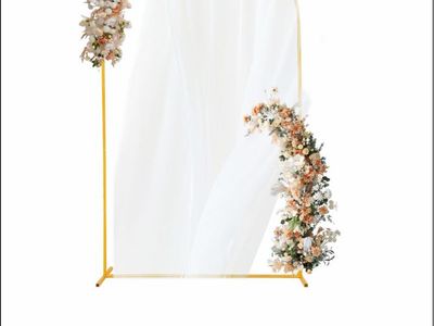 Gold arch backdrop