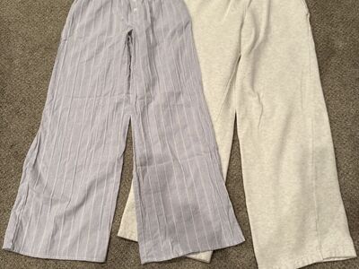 Wide Leg Sweats And Pajama Bottoms