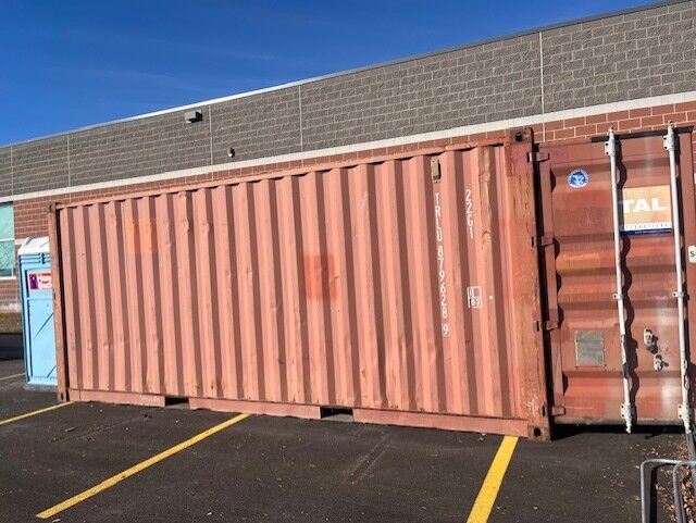 Construction Shipping Container with Electrical Materials