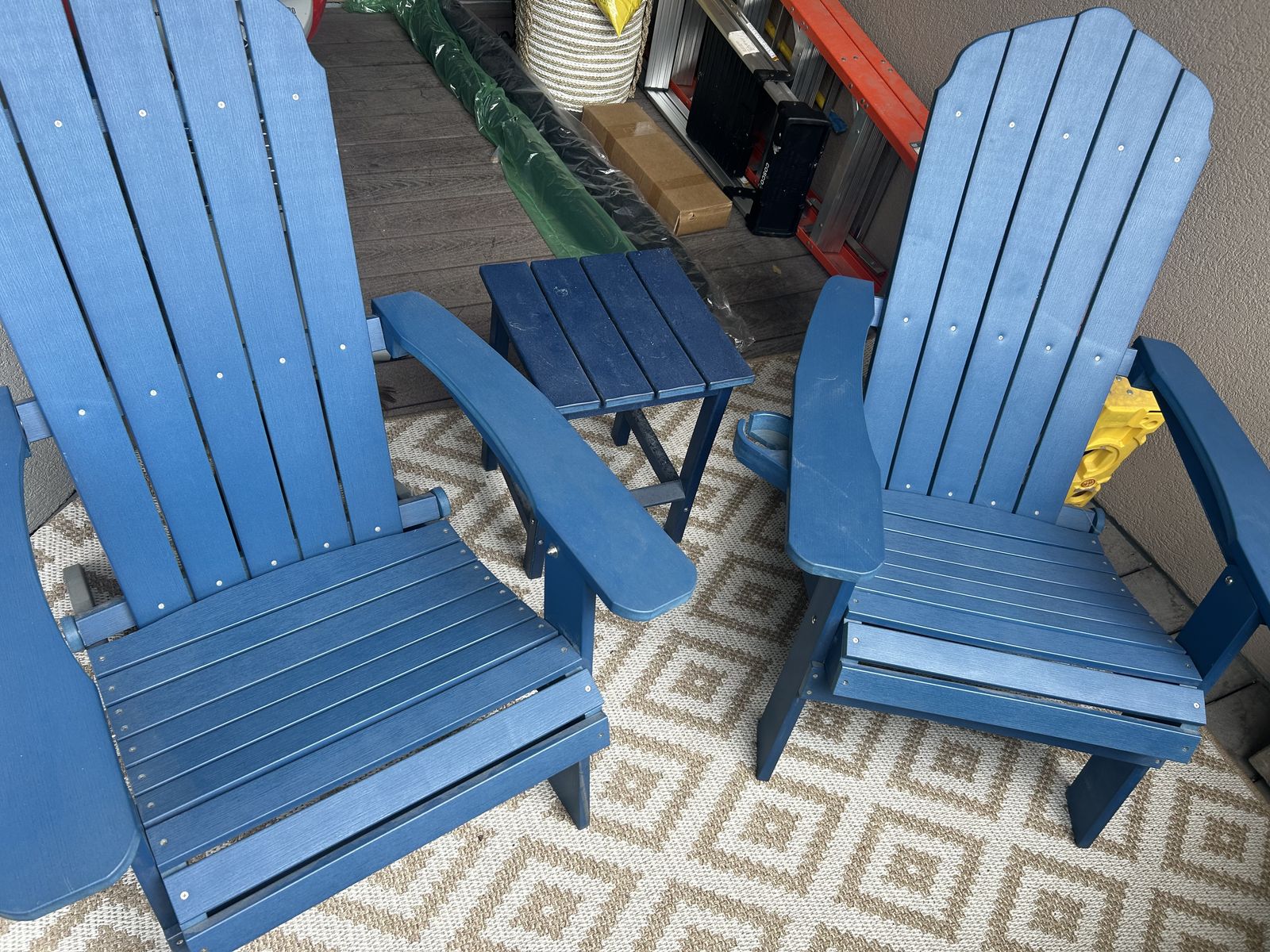 Adirondack Chairs with Table