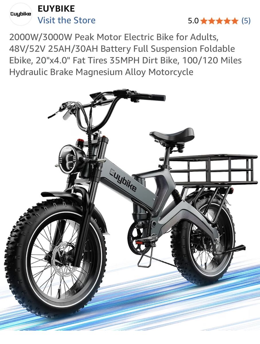 Euybike with basket