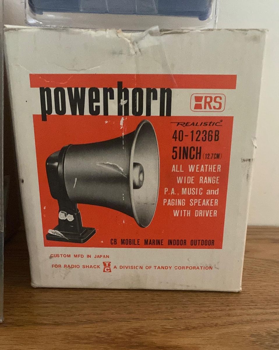 New Radio Shack Vintage Power Horn