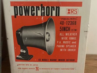 New Radio Shack Vintage Power Horn