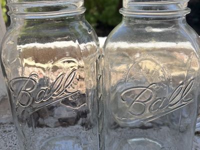 12 Half gallon mason jars