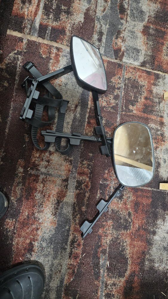 Universal Clip-On Towing Mirrors Pair - Adjustable Extension Mirrors