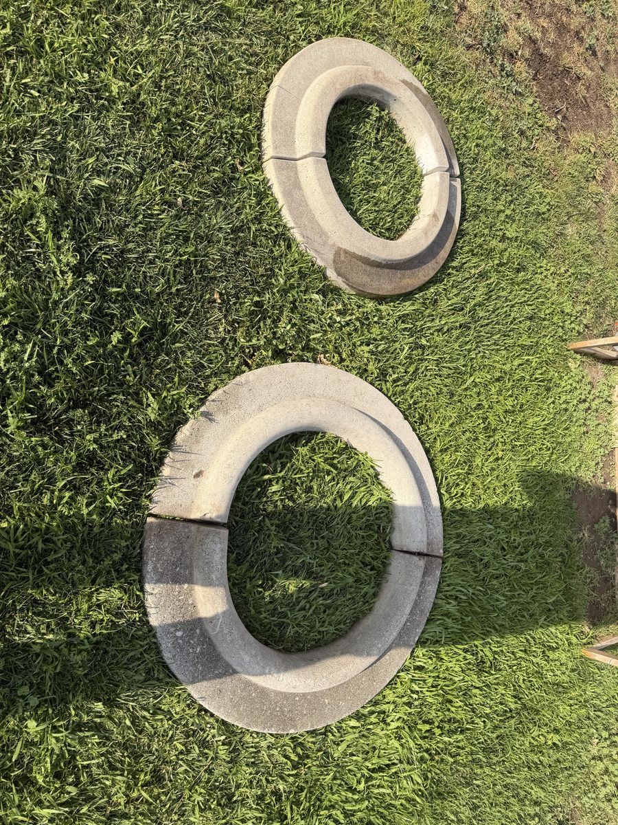 Concrete Tree Rings - Garden Edging & Protection, Set of 2