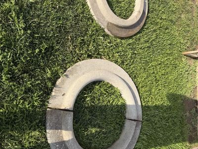 Concrete Tree Rings - Garden Edging & Protection, Set of 2