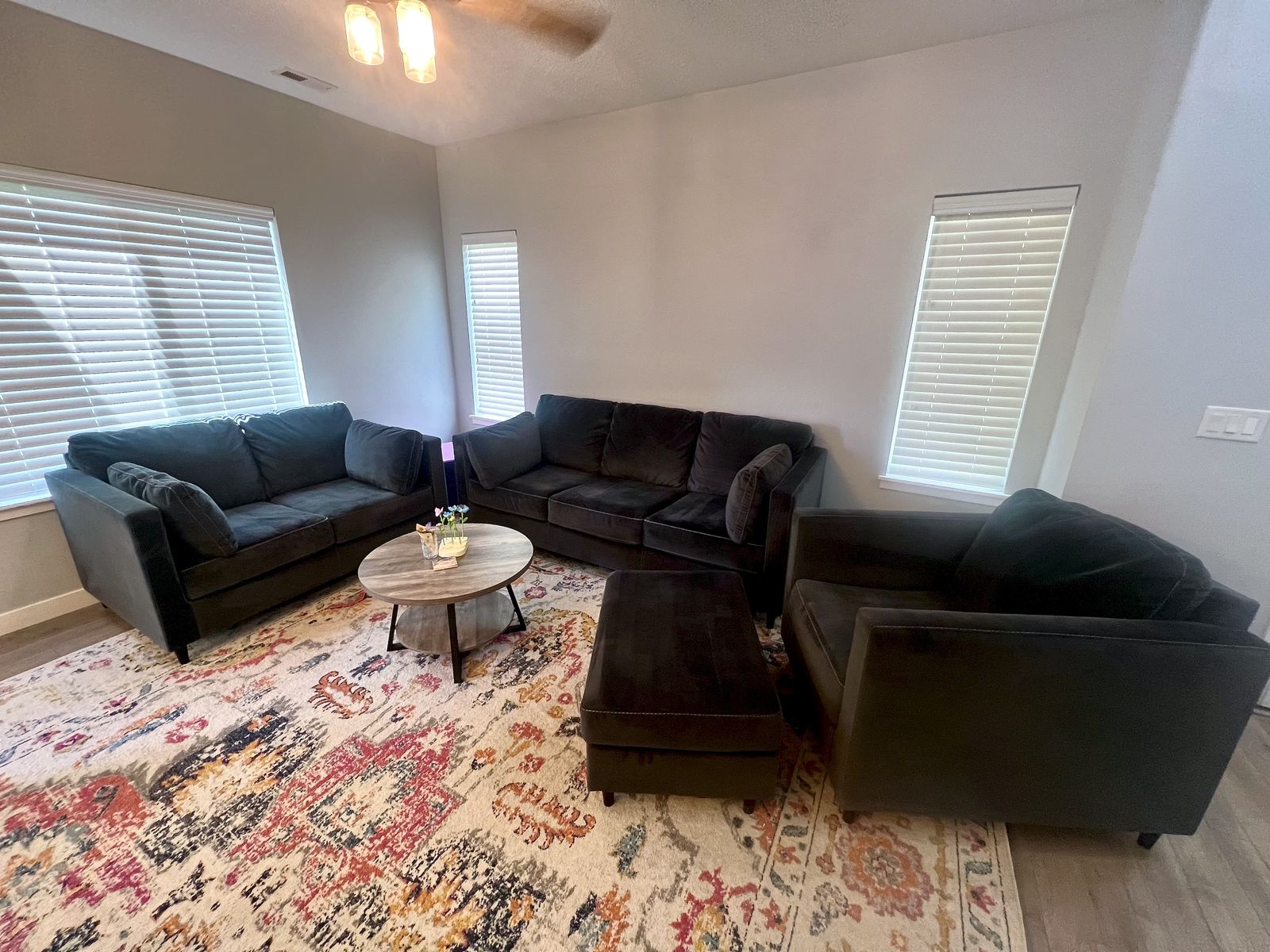 Ashley Furniture Couch Set + Ottoman – Professionally Cleaned