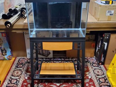 Aqueon Forge 20 Gallon Aquarium Stand With Tank