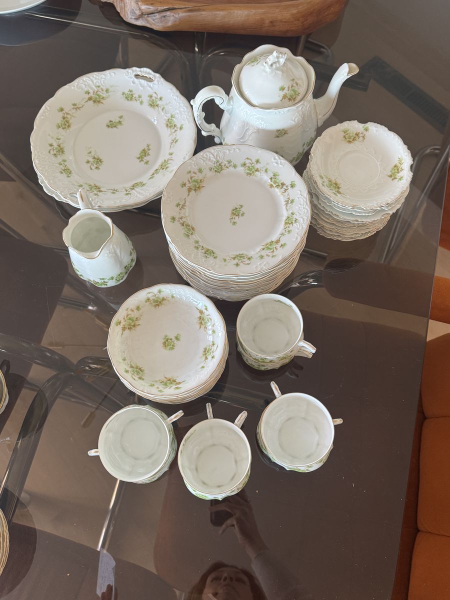 Antique P.K. Silesia China Set (36 Pieces)