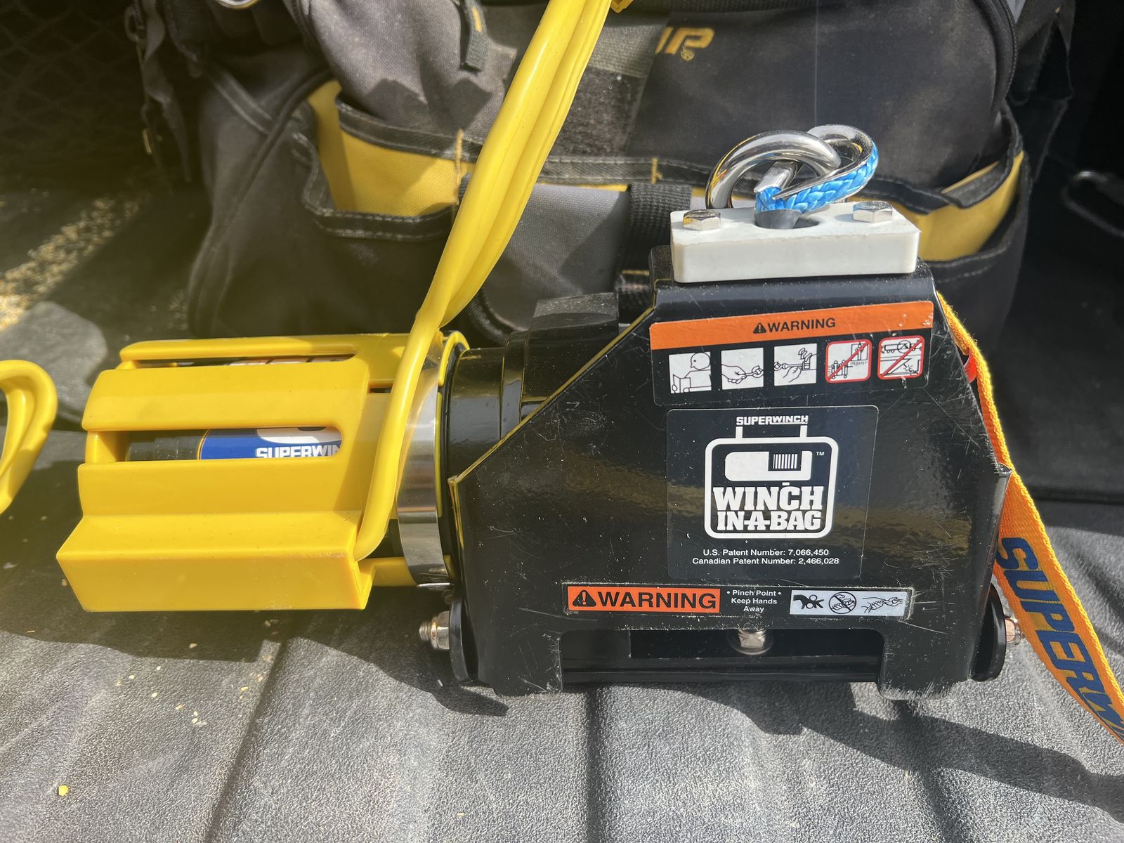 Superwinch in a bag - 12V DC Electric portable winch