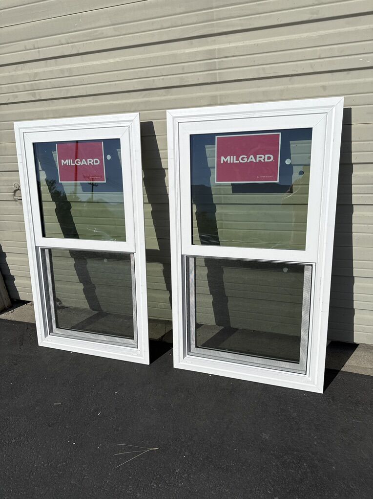 2 New Milgard Tuscany Single Hung Windows