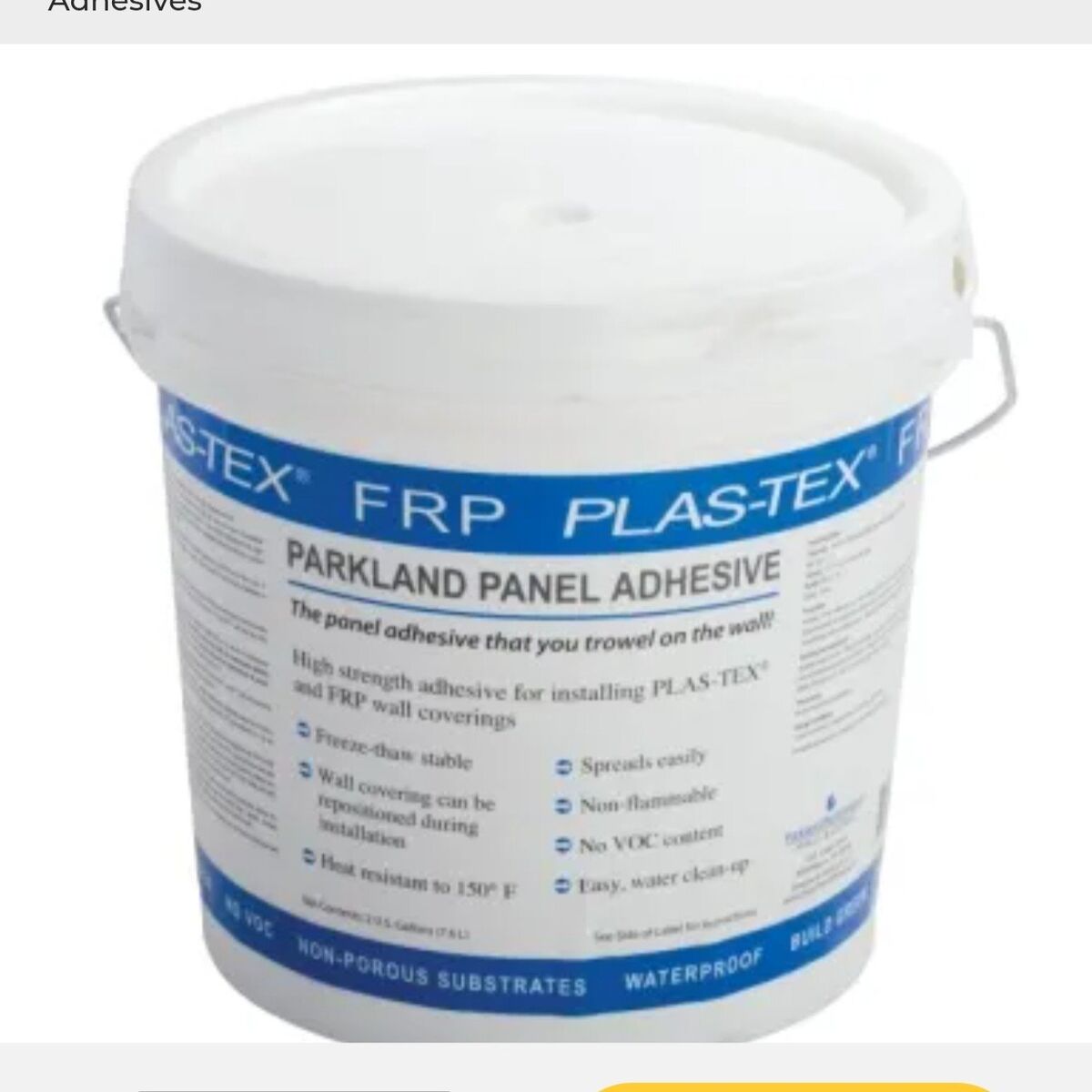 Parkland Plastics Wall Panel Adhesive 2 Gallon