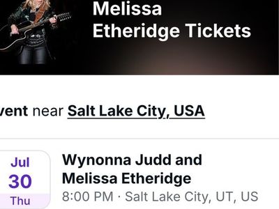 Melissa Etheridge/ Winona Judd tickets