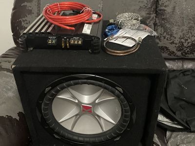 Used 12 inch kicker with box and amp